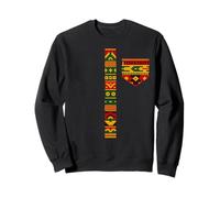 Mois de l'histoire des Noirs Impression africaine Dashiki Kente Art pour hommes et garçons Sweatshirt