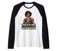 Mois de l'histoire des Noirs Michelle Obama Journée du Président Femmes Manche Raglan