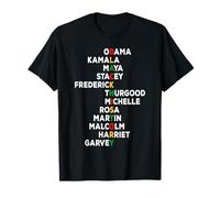 Mois de l'histoire des Noirs - Prénoms rétro inspirants des leaders noirs T-Shirt