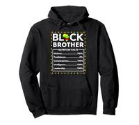 Mois de l'histoire des Noirs Prince Fils Boys Brother Nutritional Fact Sweat à Capuche