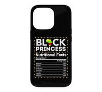 Mois de l'histoire des Noirs Princesse Afrique Faits nutritionnels Filles Coque pour iPhone 13 Pro