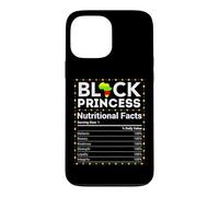 Mois de l'histoire des Noirs Princesse Afrique Faits nutritionnels Filles Coque pour iPhone 13 Pro Max