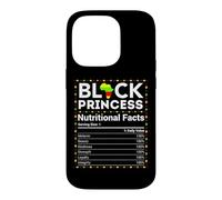 Mois de l'histoire des Noirs Princesse Afrique Faits nutritionnels Filles Coque pour iPhone 14 Pro