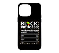 Mois de l'histoire des Noirs Princesse Afrique Faits nutritionnels Filles Coque pour iPhone 14 Pro Max
