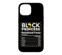 Mois de l'histoire des Noirs Princesse Afrique Faits nutritionnels Filles Coque pour iPhone 15
