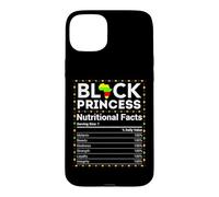 Mois de l'histoire des Noirs Princesse Afrique Faits nutritionnels Filles Coque pour iPhone 15 Plus