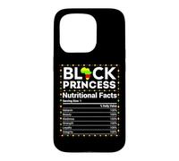 Mois de l'histoire des Noirs Princesse Afrique Faits nutritionnels Filles Coque pour iPhone 15 Pro