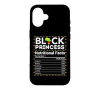 Mois de l'histoire des Noirs Princesse Afrique Faits nutritionnels Filles Coque pour iPhone 16