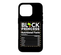 Mois de l'histoire des Noirs Princesse Afrique Faits nutritionnels Filles Coque pour iPhone 16 Pro