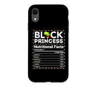 Mois de l'histoire des Noirs Princesse Afrique Faits nutritionnels Filles Coque pour iPhone XR