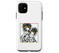 Mois de l'histoire Noire de Maman et Fille Afro-américaines Coque pour iPhone 11