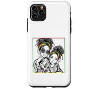 Mois de l'histoire Noire de Maman et Fille Afro-américaines Coque pour iPhone 11 Pro Max