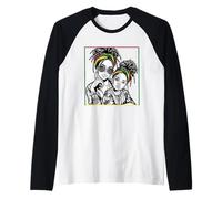 Mois de l'histoire Noire de Maman et Fille Afro-américaines Manche Raglan