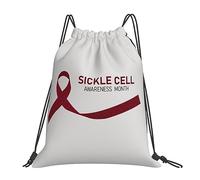 Mois De Sensibilisation À La Drépanocytose Unisexe Sacs De Gym Grand Sac À Cordon Résistant Sac À Dos À Cordon Pour Voyage Yoga Plage