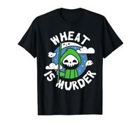 Mois de Sensibilisation à la maladie coeliaque Wheat is Murder sans Gluten T-Shirt Graphique avec Valeur
