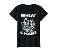 Mois de Sensibilisation à la maladie coeliaque Wheat is Murder sans Gluten T-Shirt Graphique avec Valeur
