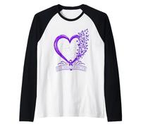 Mois de Sensibilisation à la maladie d'Alzheimer Soutien Espoir Amour Force Manche Raglan