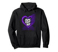 Mois de Sensibilisation à la maladie d'Alzheimer Soutien Espoir Amour Force Sweat à Capuche