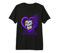 Mois de Sensibilisation à la maladie d'Alzheimer Soutien Espoir Amour Force T-Shirt Haut de Gamme