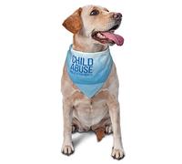 Mois de Sensibilisation à la prévention de la maltraitance des Enfants Printemps Chien Bandanas Garçon Bulk Chiot Foulard Réglable Doux Triangle Bavoirs Accessoires pour Petits Moyens Grands Chiens C