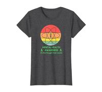Mois de Sensibilisation à la santé mentale - Journée Mondiale de la santé mentale T-Shirt, Femme, Chiné Foncé, XS