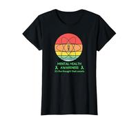 Mois de Sensibilisation à la santé mentale - Journée Mondiale de la santé mentale T-Shirt, Femme, Noir, XS