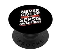 Mois de Sensibilisation à la septicémie septicémie Septembre Rouge PopSockets PopGrip Adhésif