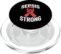 Mois de Sensibilisation à la septicémie septicémie Septembre Rouge PopSockets PopGrip pour MagSafe