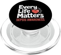 Mois de Sensibilisation à la septicémie septicémie Septembre Rouge PopSockets PopGrip pour MagSafe