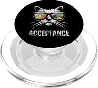 Mois de Sensibilisation à l'Autisme - Acceptation des Chats Vintage PopSockets PopGrip pour MagSafe