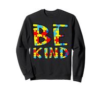 Mois de Sensibilisation à l'Autisme Avril Acceptation autistique Be Kind Luv Sweatshirt