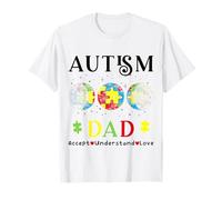 Mois de Sensibilisation à l'Autisme chez Les pères : Accepter, Comprendre T-Shirt