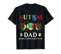 Mois de Sensibilisation à l'Autisme chez Les pères : Accepter, Comprendre T-Shirt