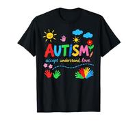 Mois de Sensibilisation à l'Autisme dessiné à la Main pour Enfants autistes T-Shirt