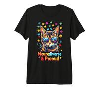 Mois de Sensibilisation à l'Autisme pour Chat à la neurodiversité T-Shirt Haut de Gamme