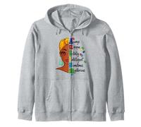 Mois de Sensibilisation à l'Autisme Queen Love Soutien Femmes Enfants Filles Sweat à Capuche