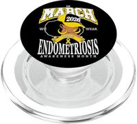 Mois de Sensibilisation à l'endométriose 2026 en Mars, Nous portons du Jaune PopSockets PopGrip pour MagSafe