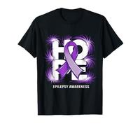 Mois de sensibilisation à l'épilepsie ruban violet espoir T-Shirt