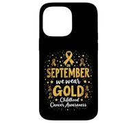 Mois de Sensibilisation au Cancer chez l'enfant Coque pour iPhone 14 Pro Max