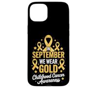 Mois de Sensibilisation au Cancer chez l'enfant Coque pour iPhone 15 Plus
