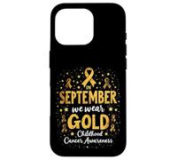 Mois de Sensibilisation au Cancer chez l'enfant Coque pour iPhone 16 Pro