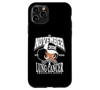 Mois de Sensibilisation au Cancer du poumon 2026 Novembre Nous portons du Blanc Coque pour iPhone 11 Pro