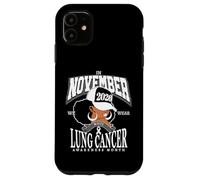 Mois de Sensibilisation au Cancer du poumon 2026 Novembre Nous portons du Blanc Coque pour iPhone 11