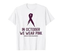 Mois de Sensibilisation au Cancer du Sein en Octobre, Nous portons du Rose T-Shirt Graphique avec Valeur