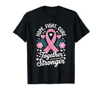 Mois de sensibilisation au cancer du sein Hope Fight Cure T-Shirt