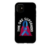Mois de Sensibilisation au diabète de Type Un Super-héros Type 1 Diabétique Coque pour iPhone 11