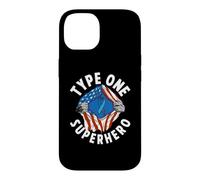 Mois de Sensibilisation au diabète de Type Un Super-héros Type 1 Diabétique Coque pour iPhone 14