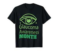 Mois de Sensibilisation au glaucome - Symbole de défense de la santé visuelle T-Shirt