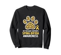 Mois de Sensibilisation au Spina Bifida Juin Jaune Spina Bifida Sweatshirt