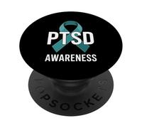 Mois de Sensibilisation au SSPT Sarcelle des vétérans TSPT PopSockets PopGrip Adhésif
